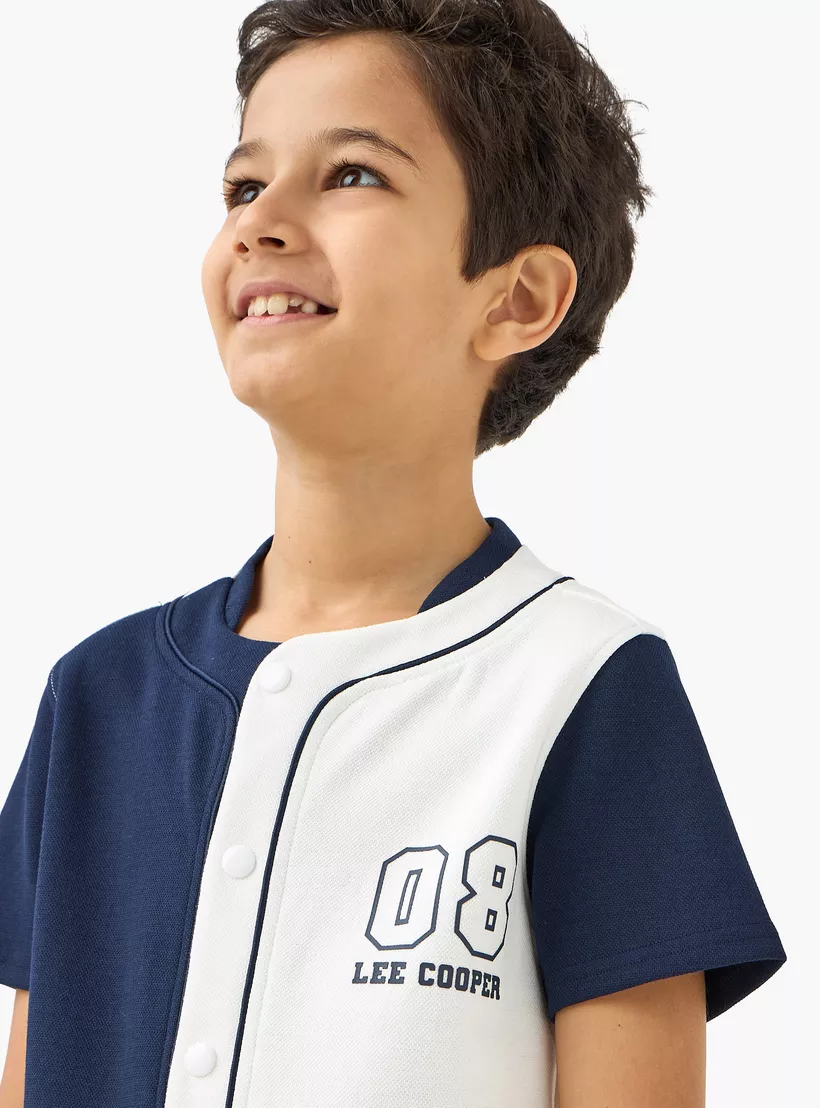 Lee Cooper Logo Detail Shirt with Short Sleeves-3
