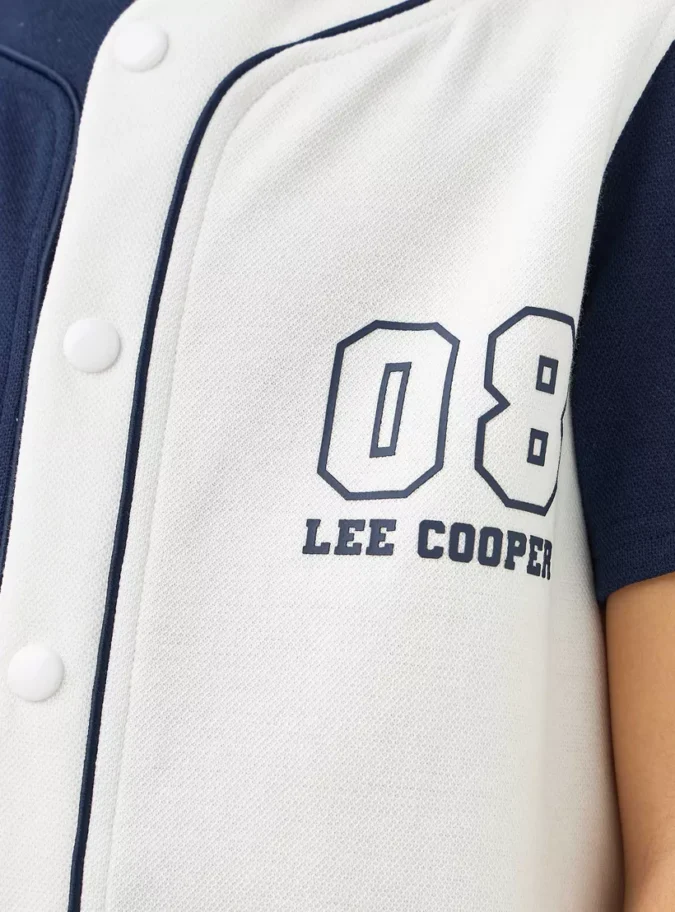 Lee Cooper Logo Detail Shirt with Short Sleeves-4