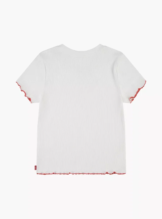 Levi’s Ribbed T-shirt with Short Sleeves-2