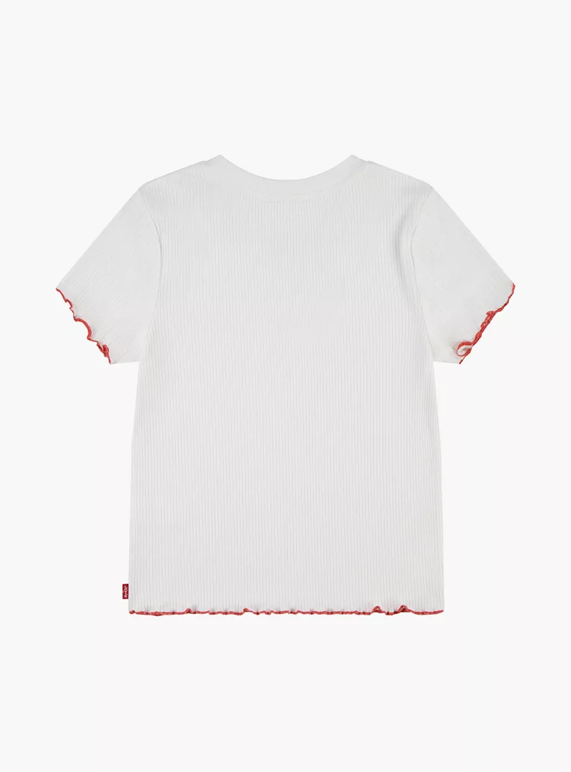 Levi’s Ribbed T-shirt with Short Sleeves-2