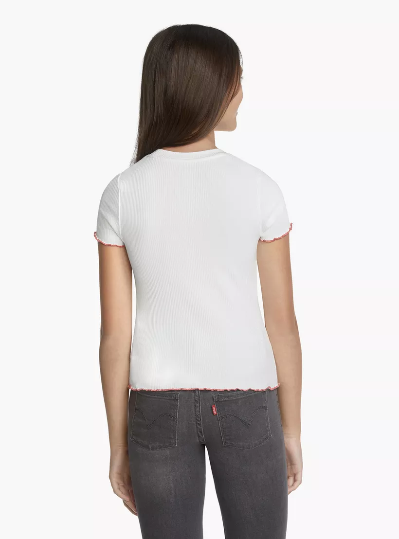 Levi’s Ribbed T-shirt with Short Sleeves-3