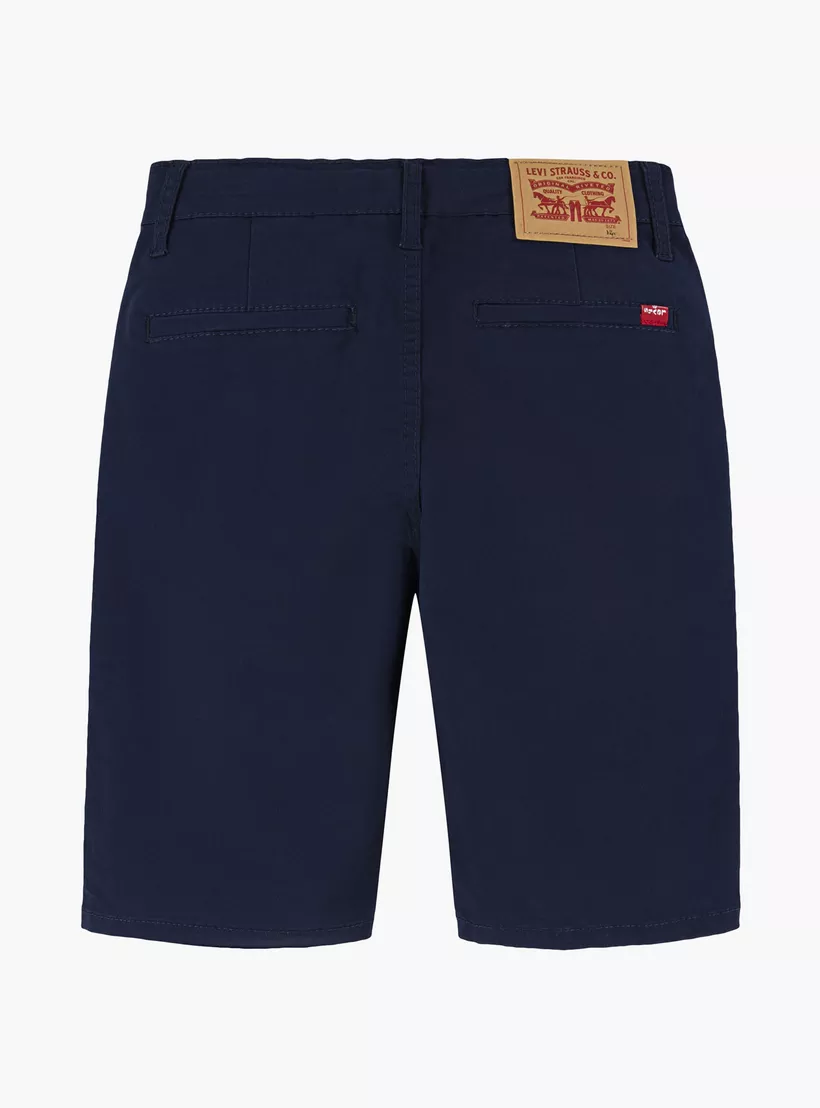 Levi's Solid Shorts with Button Closure-2