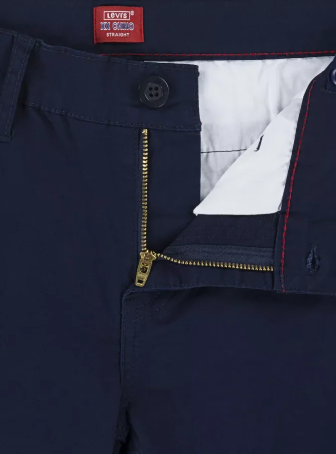 Levi's Solid Shorts with Button Closure-3