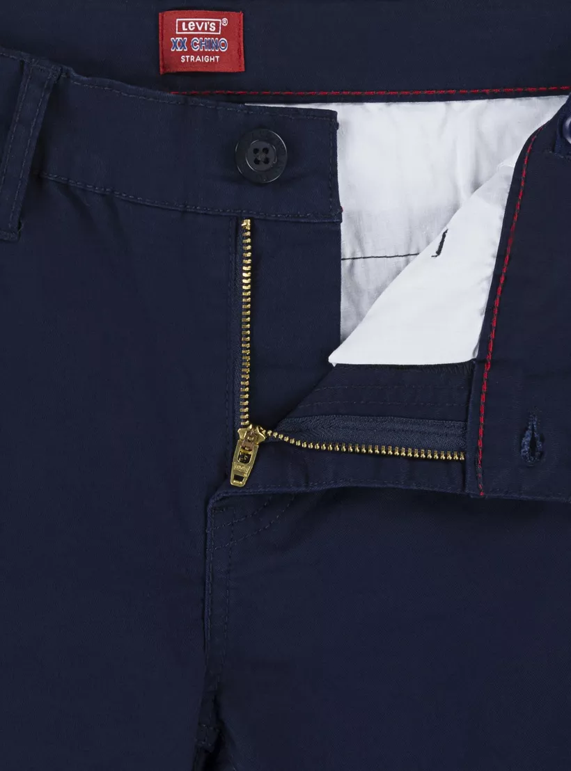 Levi's Solid Shorts with Button Closure-3