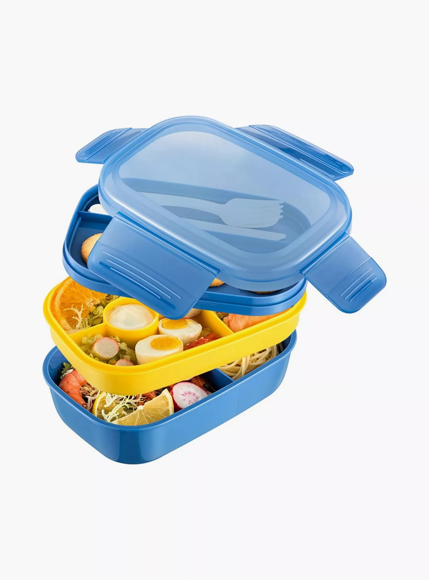 Little Angel 3 Layer Bento Box With Cutlery-3