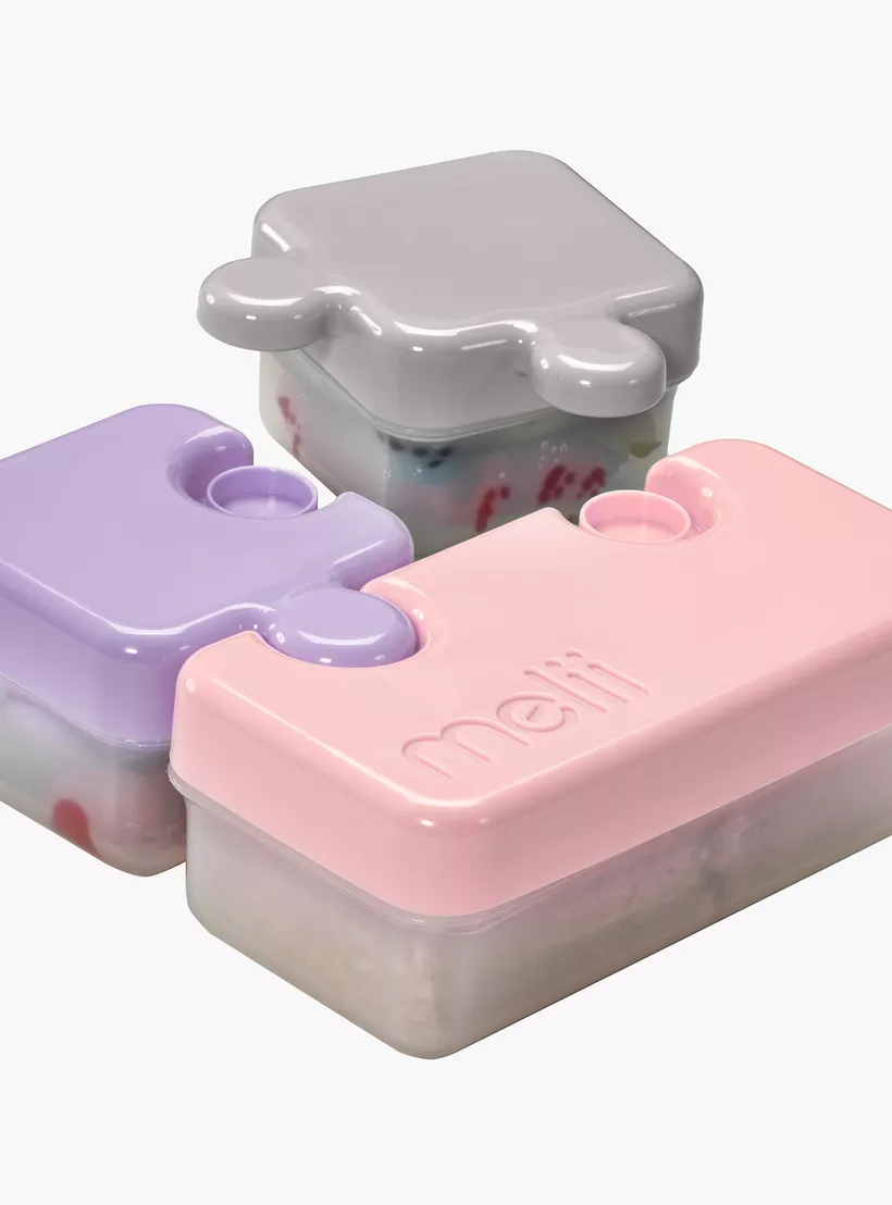 Melii 3-Piece Puzzle Shape Bento Box Set-2