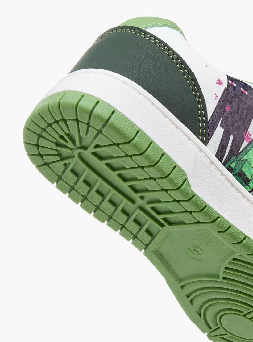 Minecraft Printed Sneakers with Hook and Loop Closure-4