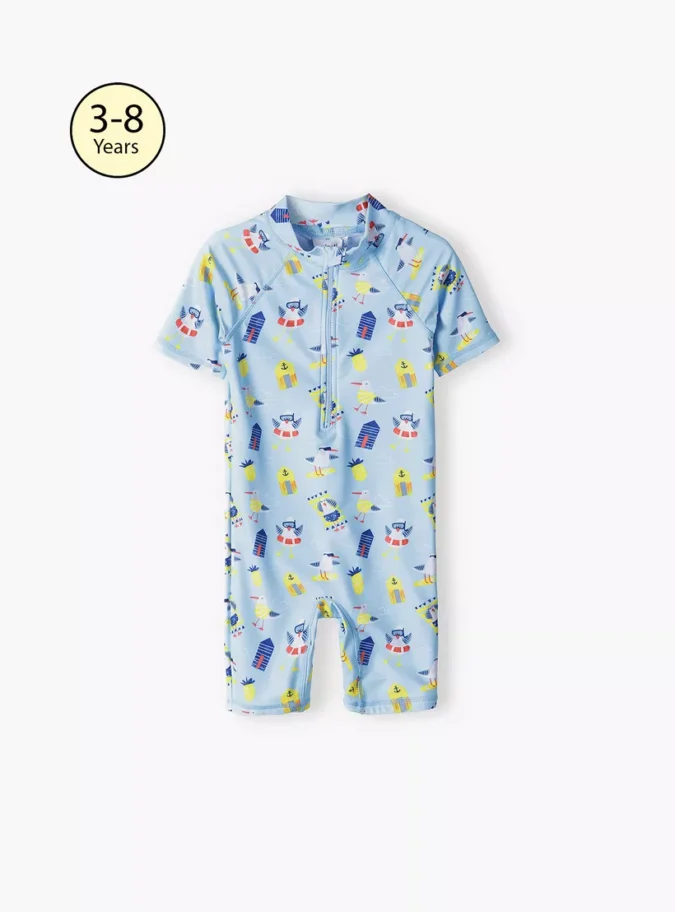 Minoti All-In-One Rash Printed Swimsuit-1