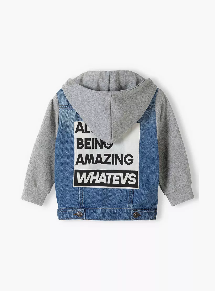 Minoti Colour Blocked Long Sleeves Hoodie-2