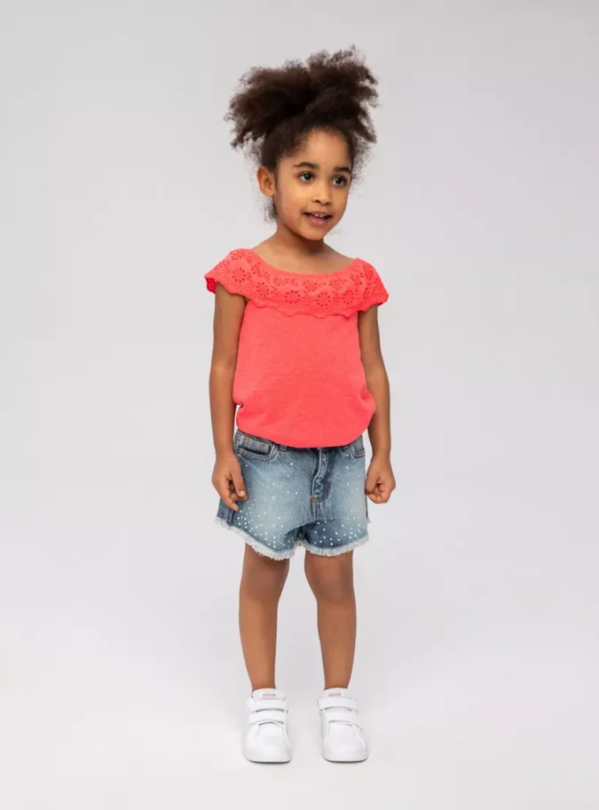 Minoti Embroidered Sleeveless T-Shirt-