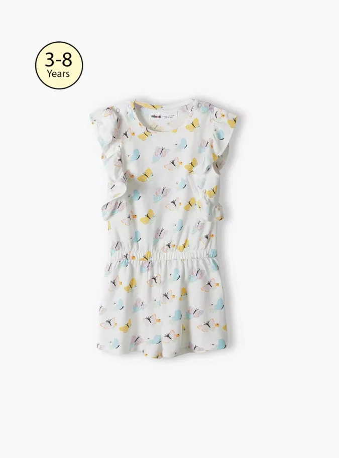 Minoti Printed Cap Sleeves Playsuit -