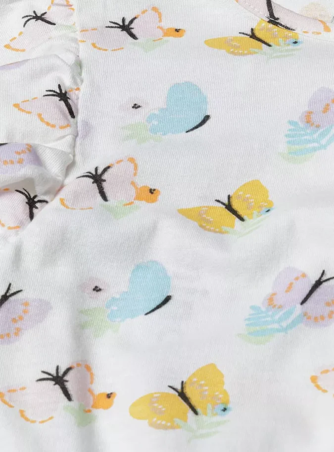 Minoti Printed Cap Sleeves Playsuit -3