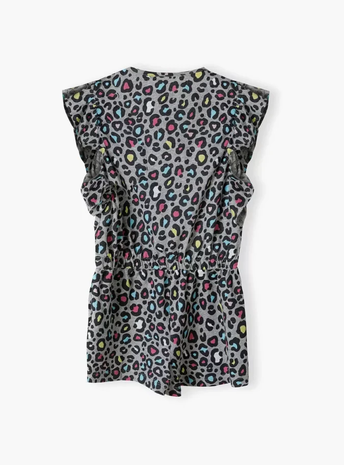 Minoti Printed Cap Sleeves Playsuit-5