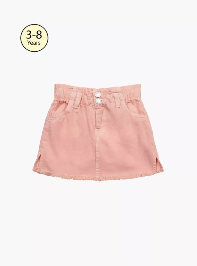 Minoti Solid Denim Skirt-1