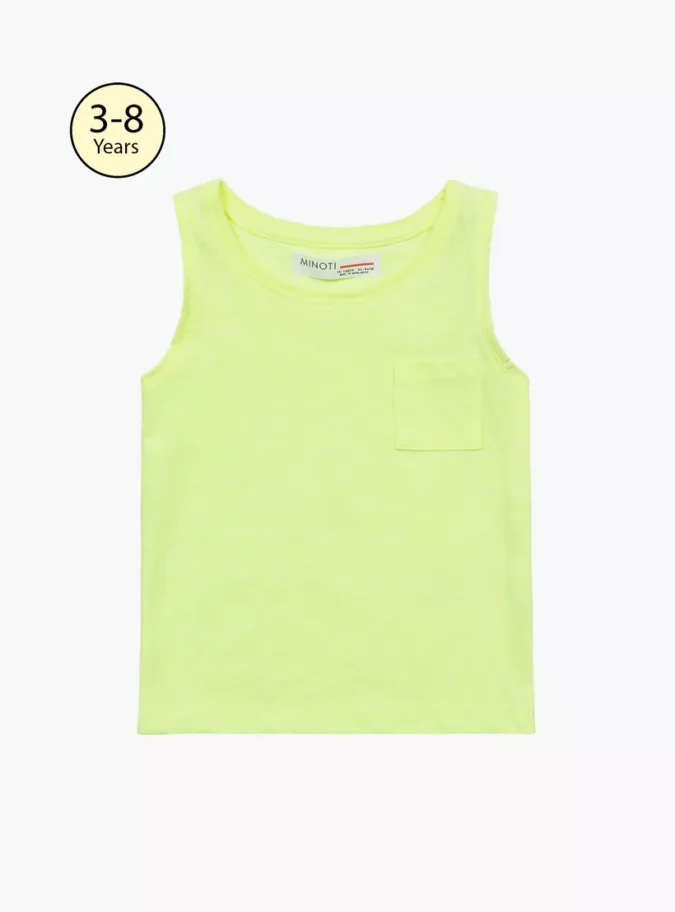 Minoti Solid Sleeveless Vest with Pocket-1