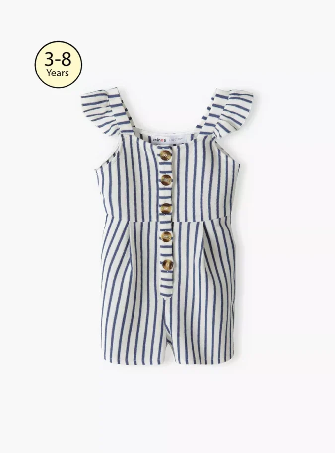 Minoti Striped Cap Sleeves Jumpsuit-1