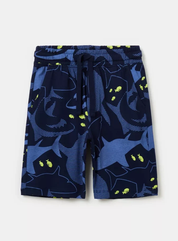 OVS Printed Elasticated Shorts-1