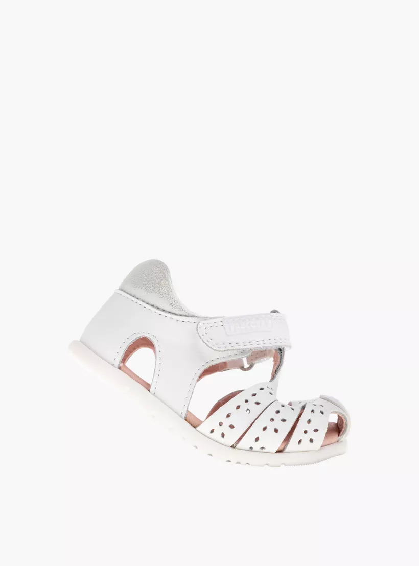Pablosky Girls' Strap Sandals with Hook and Loop Closure-4