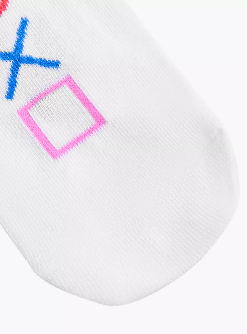 PlayStation Logo Print Ankle Length Socks - Set of 3-3