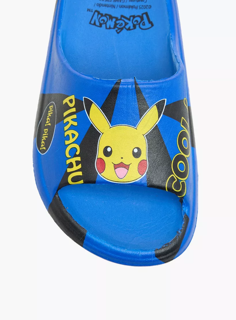 Pokemon Pikachu Print Slip-On Slides-3