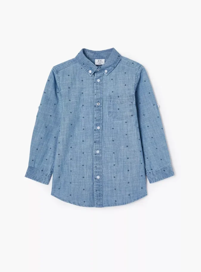 Printed Long Sleeves Shirt-1