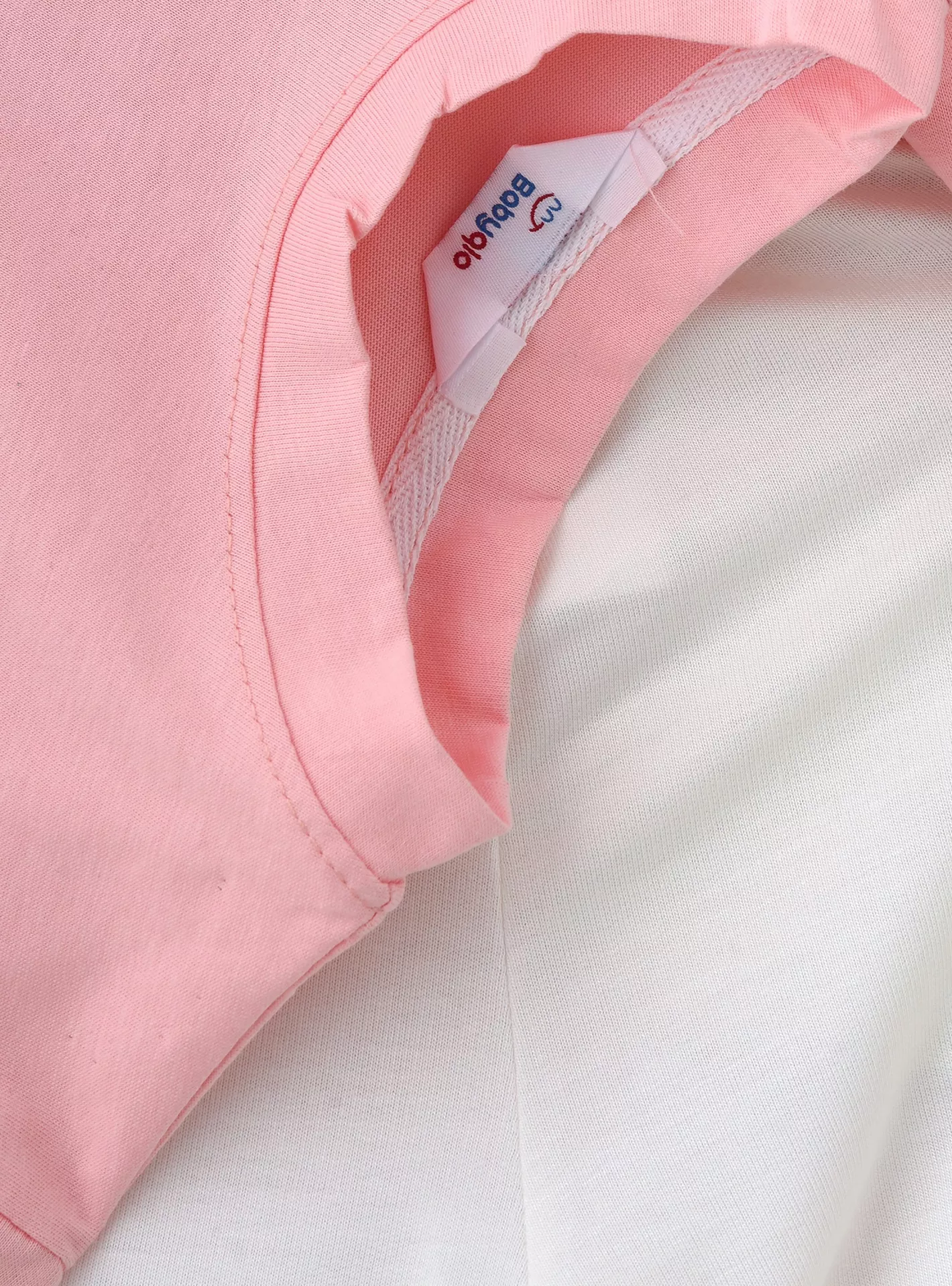 Printed Short Sleeves T-Shirt with Pants-3