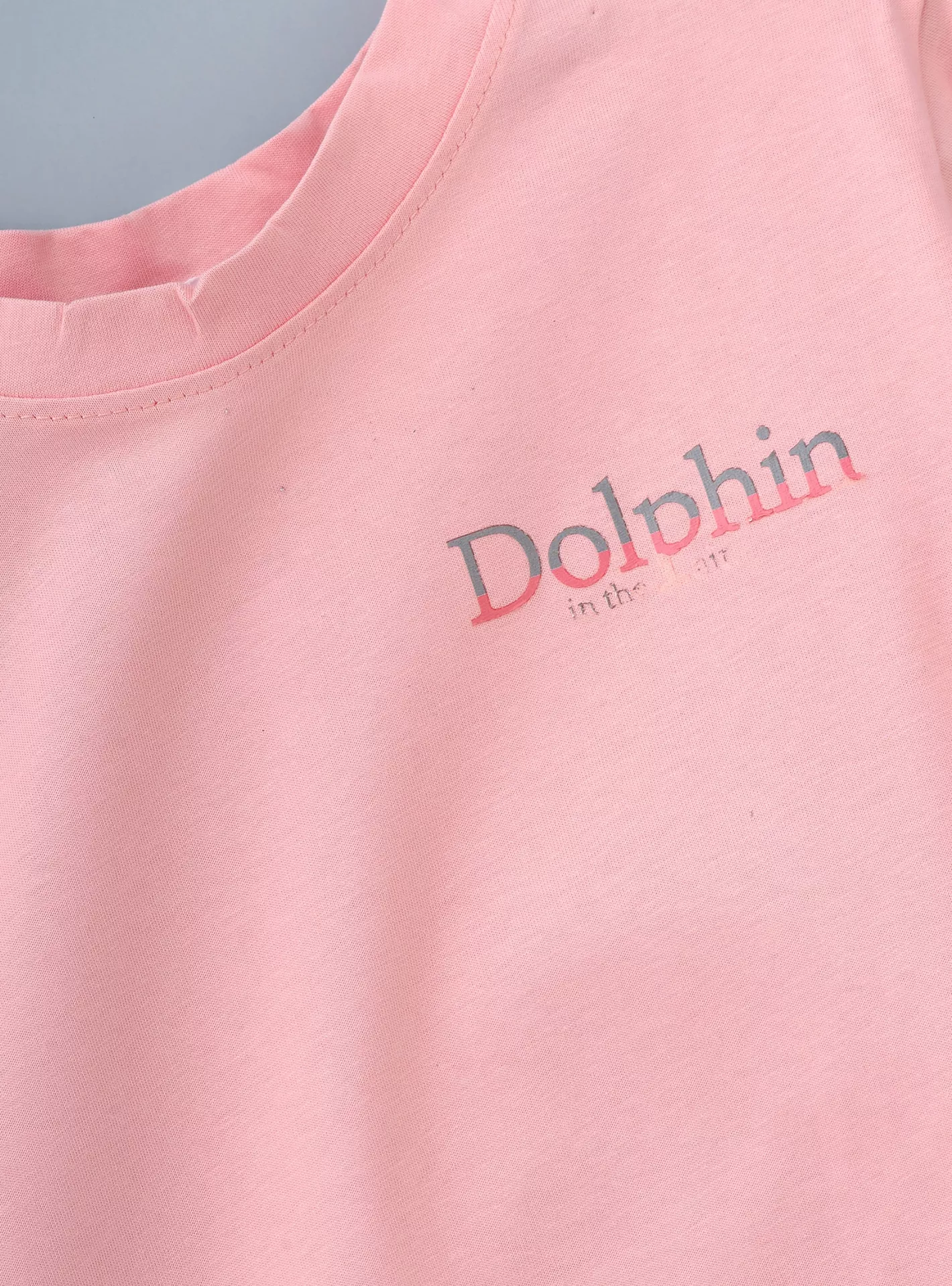 Printed Short Sleeves T-Shirt with Pants-4