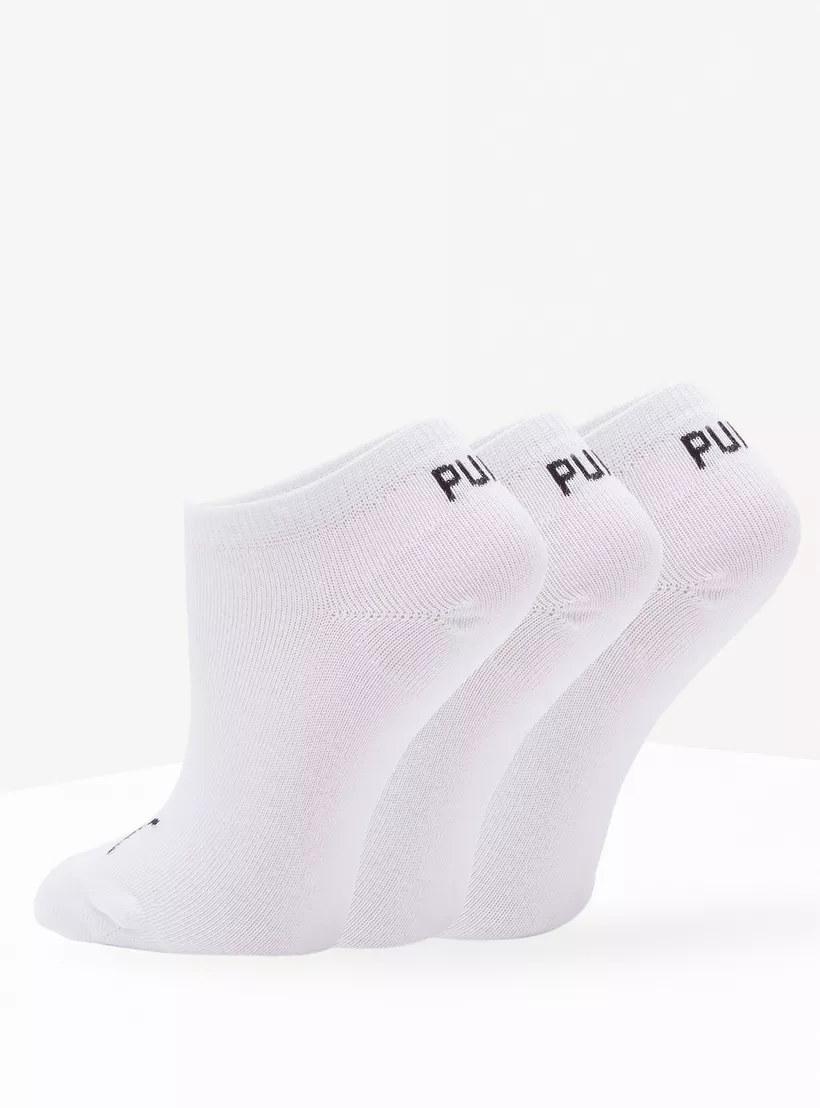 Puma Kids' Logo Print Invisible Sports Socks - Set of 3-2