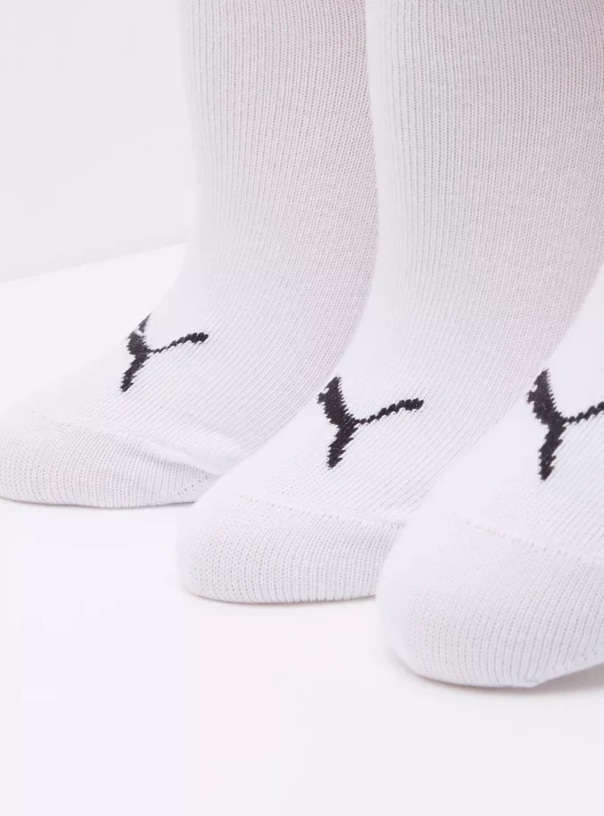 Puma Kids' Logo Print Invisible Sports Socks - Set of 3-3