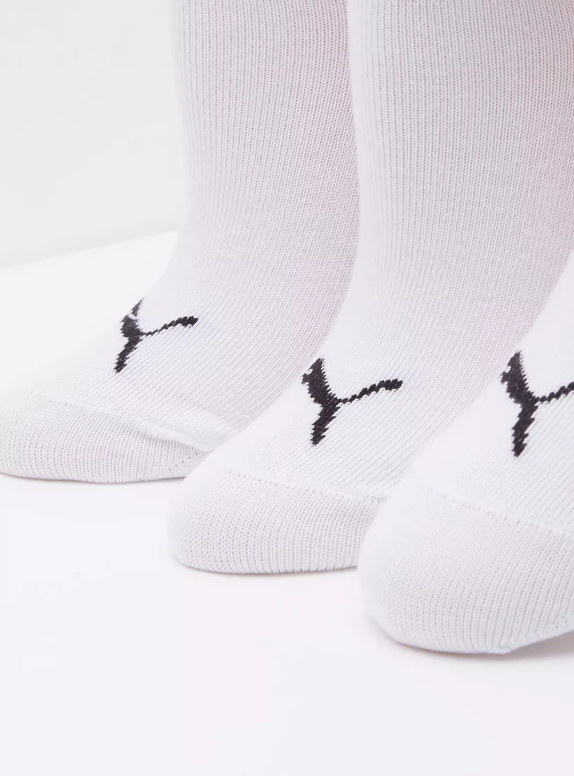 Puma Kids' Logo Print Invisible Sports Socks - Set of 3-3