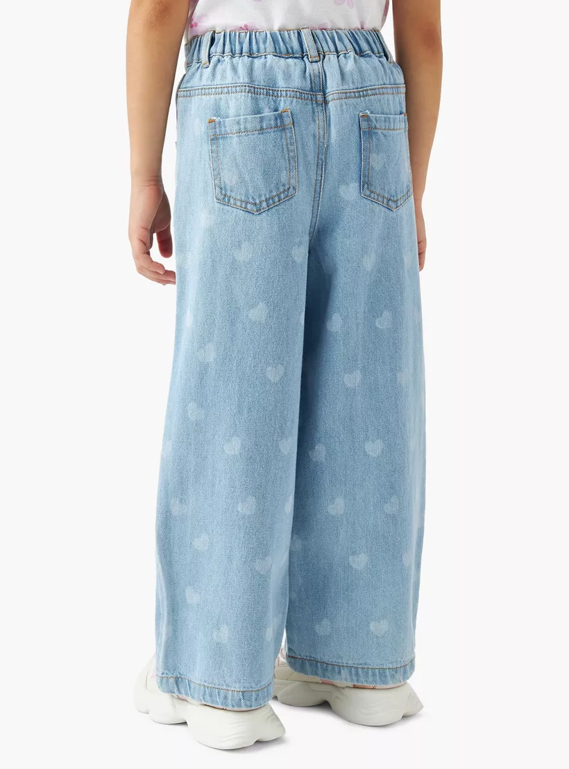 Sanrio Girls' Wide Leg Jeans-3