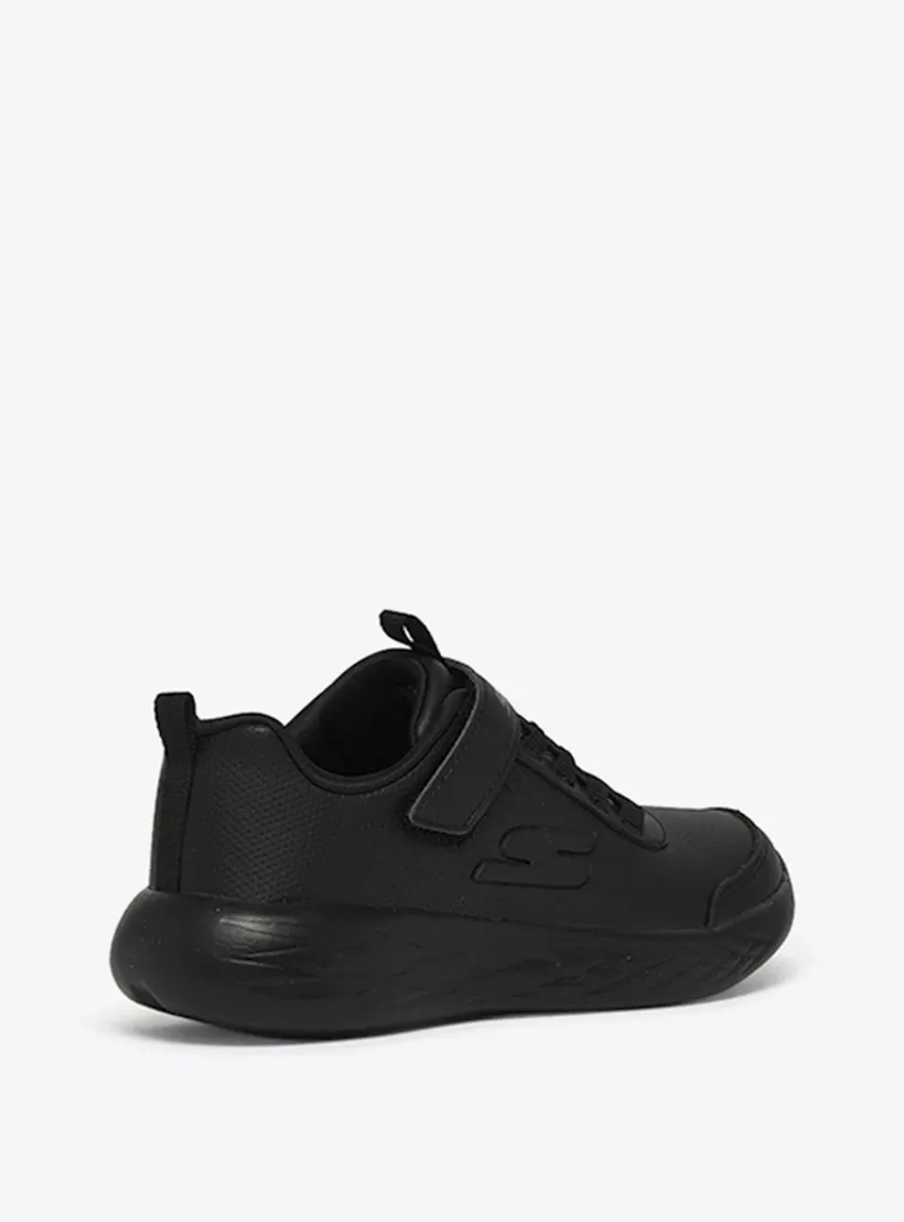 Skechers Kids Monotone Running Shoes with Hook and Loop Closure-3