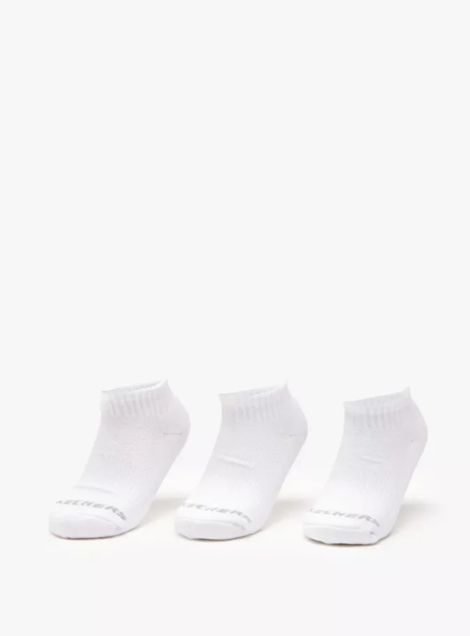Skechers Printed Crew Length Sports Socks - Set of 3-1