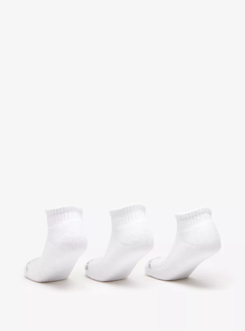 Skechers Printed Crew Length Sports Socks - Set of 3-3