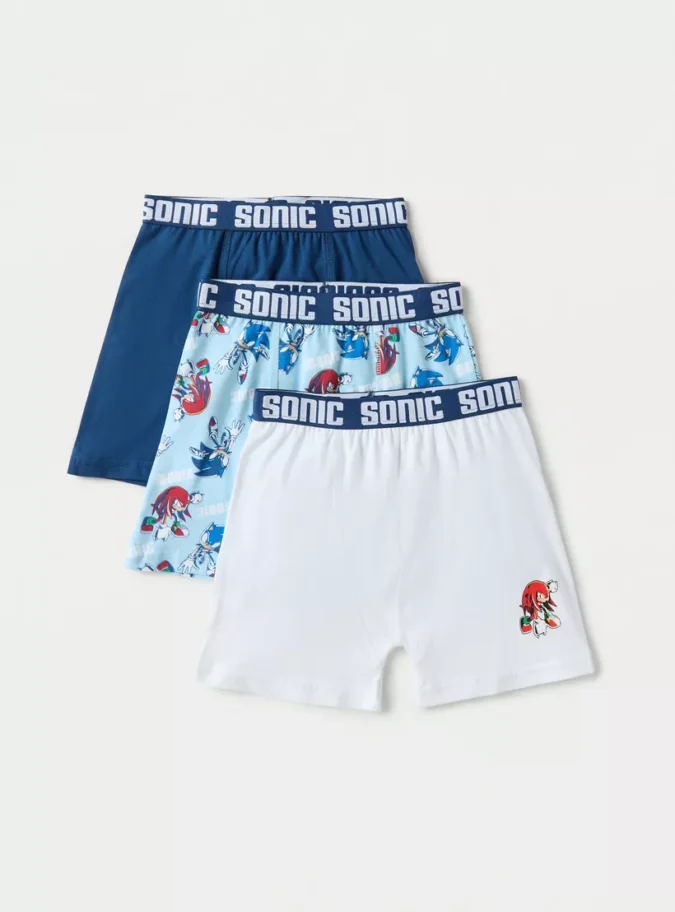 Sonic the Hedgehog Print Boxer Briefs - Set of 3-1