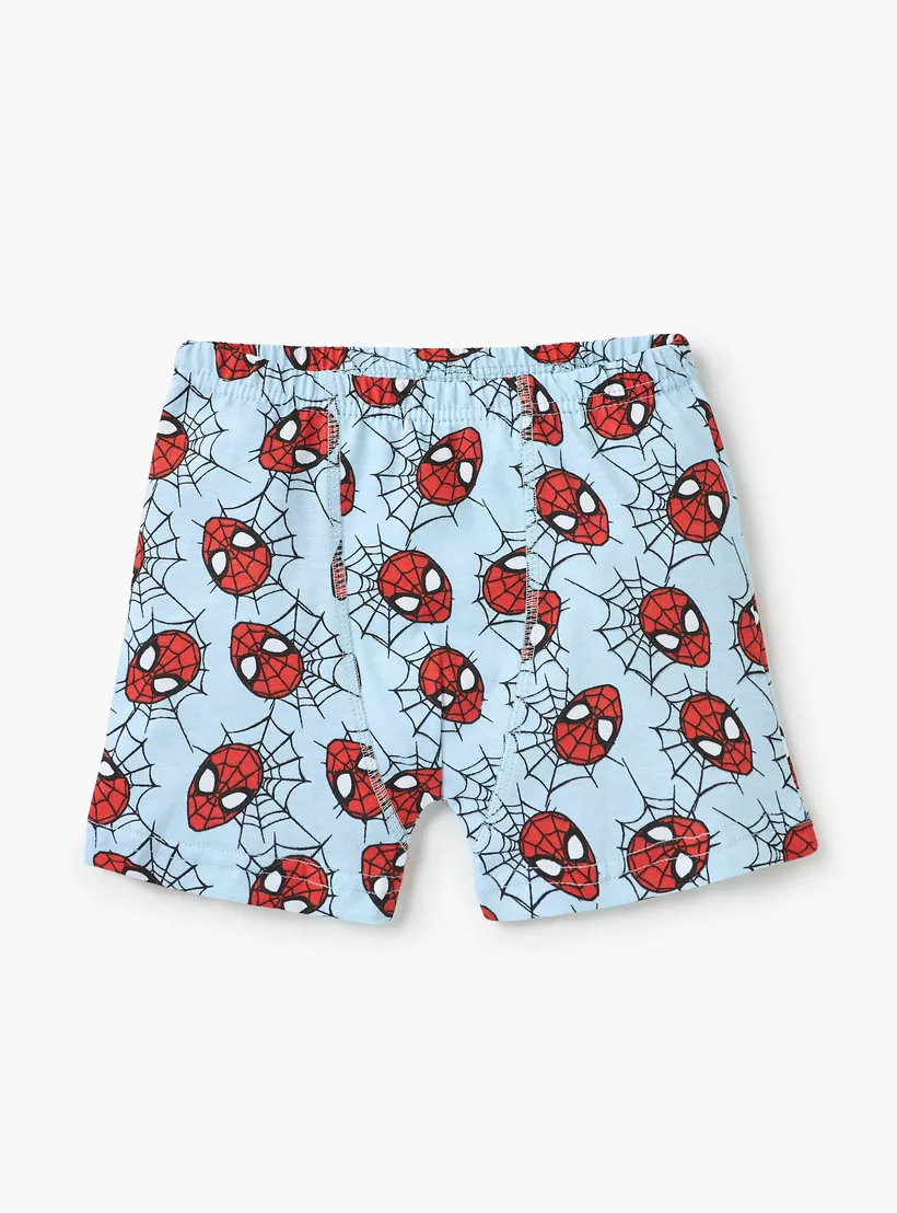 Spider-Man Print Boxers with Elasticated Waistband - Set of 3-2