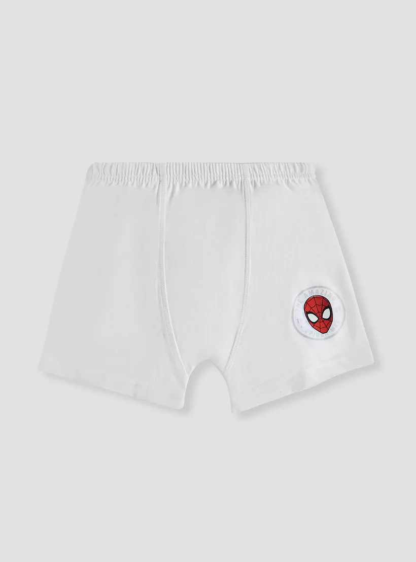 Spider-Man Print Boxers with Elasticated Waistband - Set of 3-4