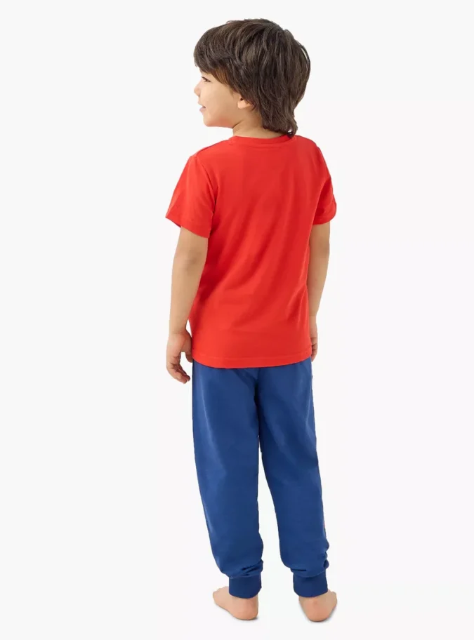 Spider-Man Print T-shirt and Pyjama Set-4
