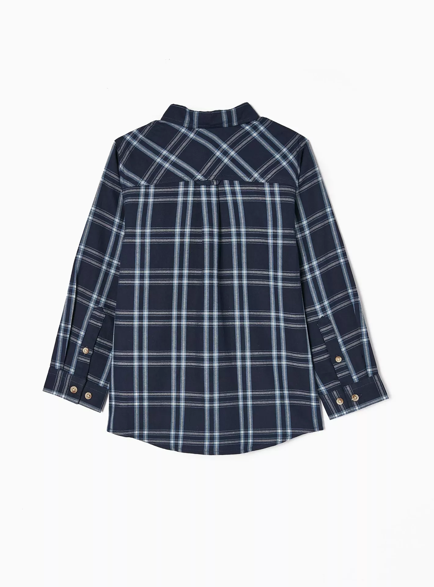 Zippy Checked Collar Neck Shirt-2