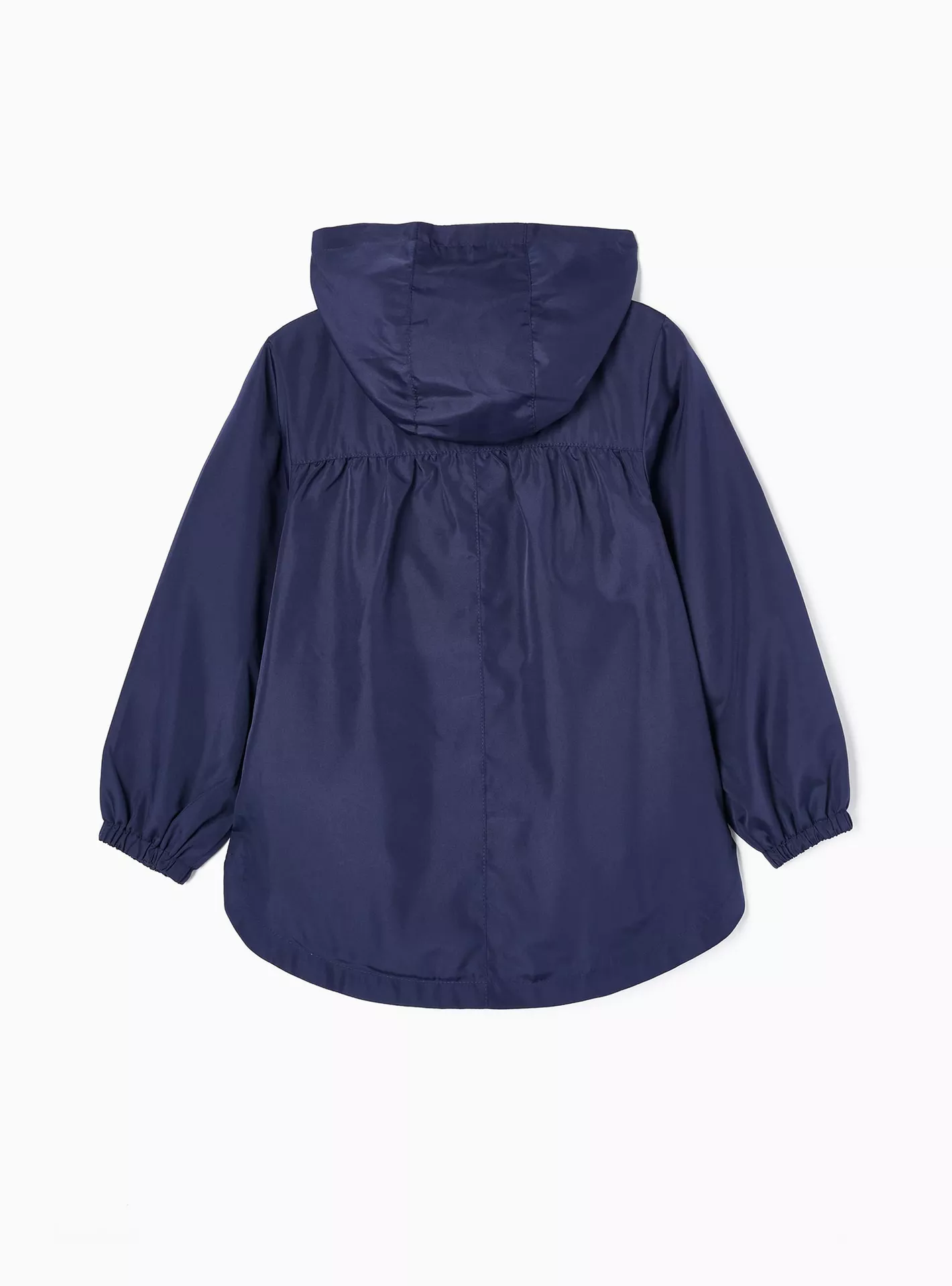 Zippy Solid Hooded Windbreaker Jacket-2