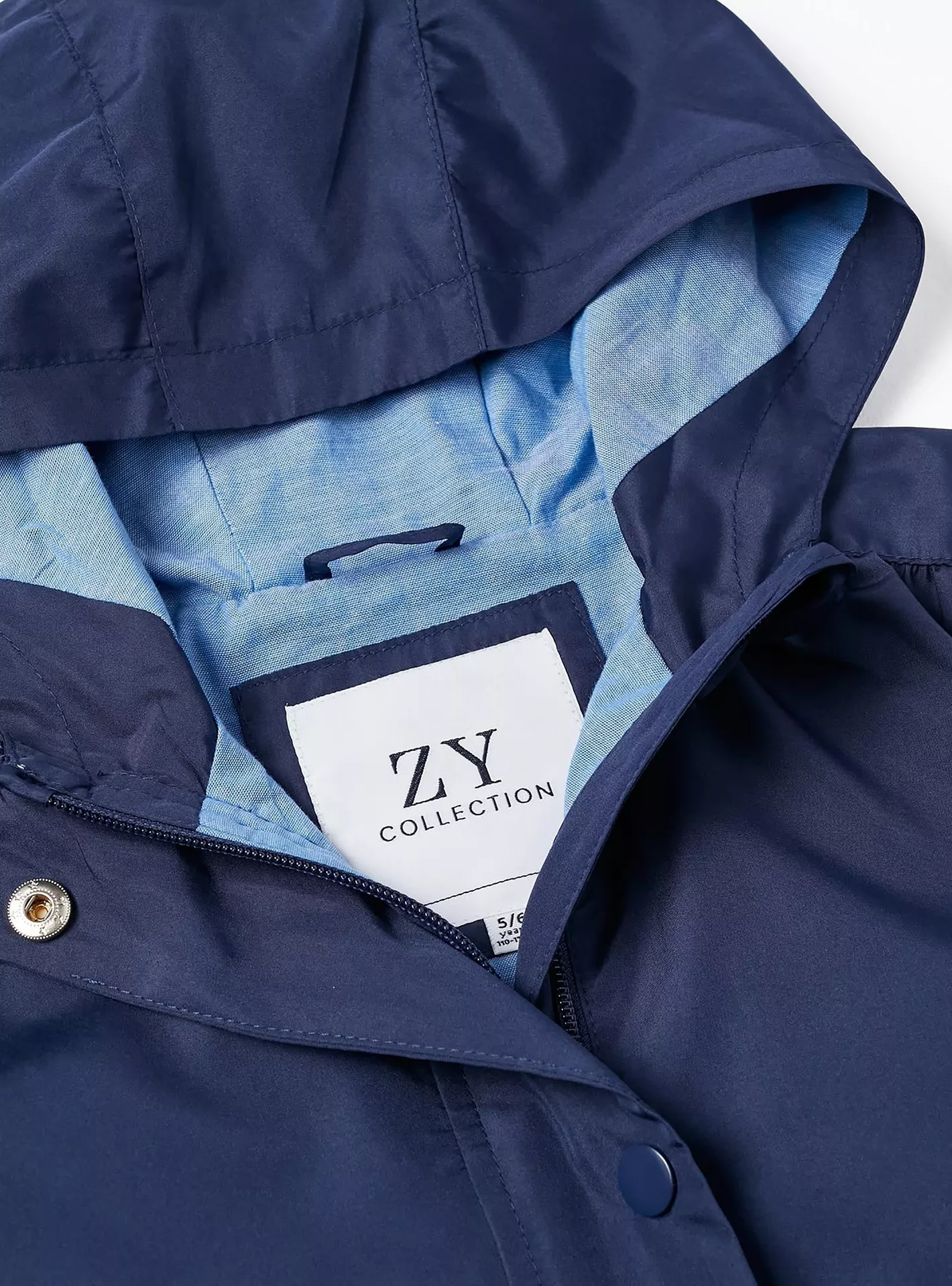 Zippy Solid Hooded Windbreaker Jacket-3