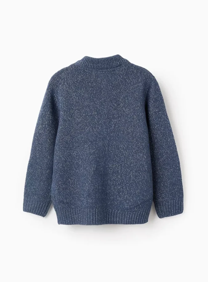 Zippy Solid Long Sleeves Cardigan-3