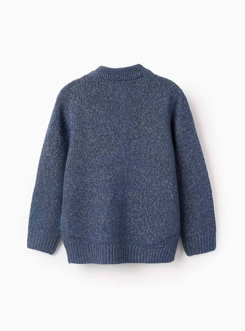 Zippy Solid Long Sleeves Cardigan-3