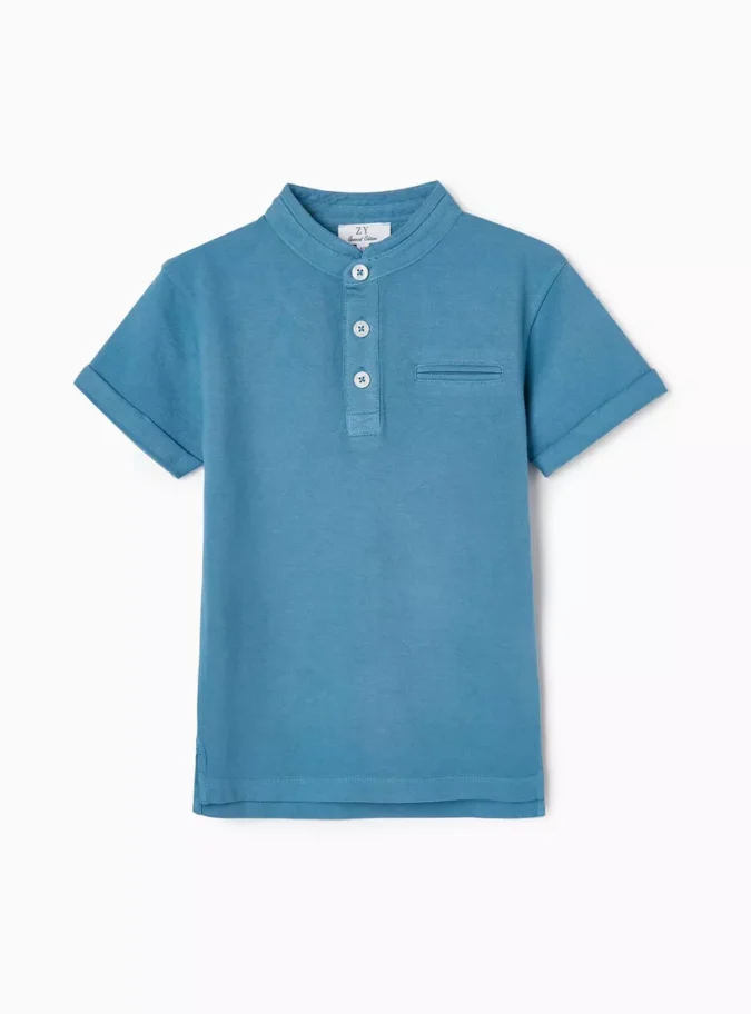 Zippy Solid Short Sleeves Polo T-Shirt-1