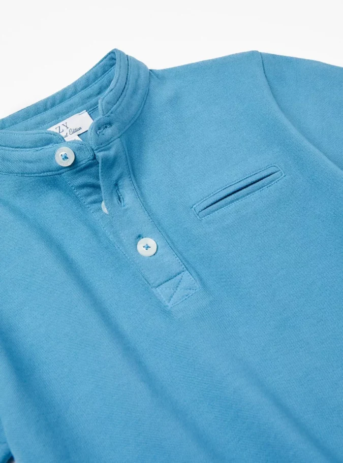 Zippy Solid Short Sleeves Polo T-Shirt-3