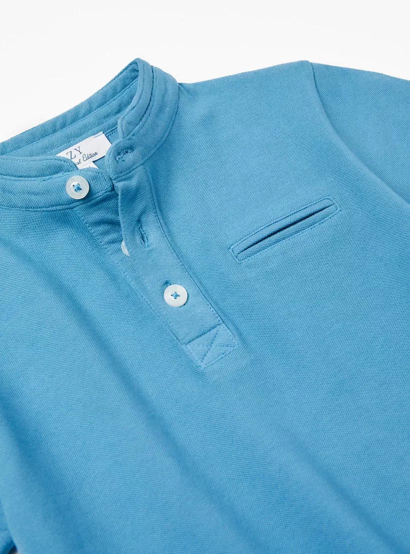 Zippy Solid Short Sleeves Polo T-Shirt-3