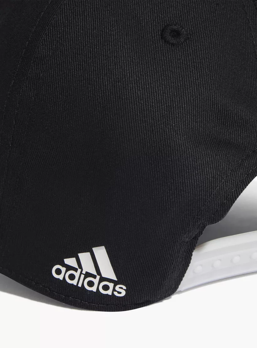 adidas Logo Print Cap with Snap Back Closure-3