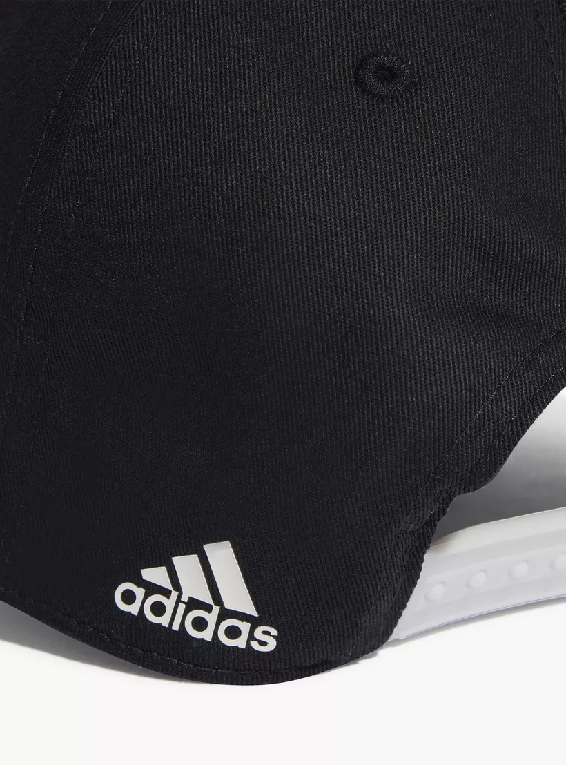adidas Logo Print Cap with Snap Back Closure-3