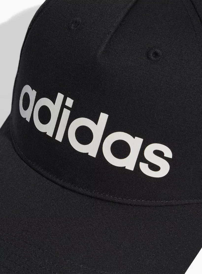 adidas Logo Print Cap with Snap Back Closure-4