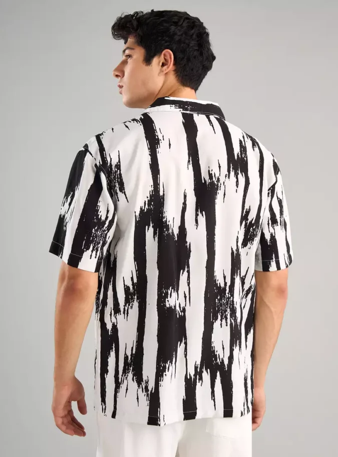 All-Over Print Camp Collar Shirt-6